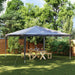 Cort de petrecere profesional, antracit, 4 x 4 m, 90 g/m² - WALTI WALTI