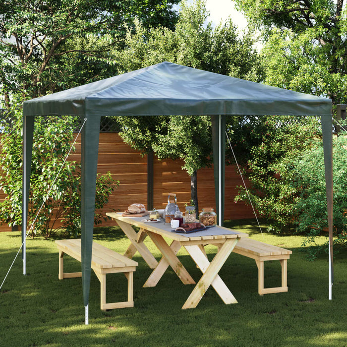 Cort de petrecere profesional, verde, 2,5 x 2,5 m, 90 g/m² - WALTI WALTI