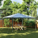 Cort de petrecere profesional, verde, 4 x 4 m, 90 g/m² - WALTI WALTI
