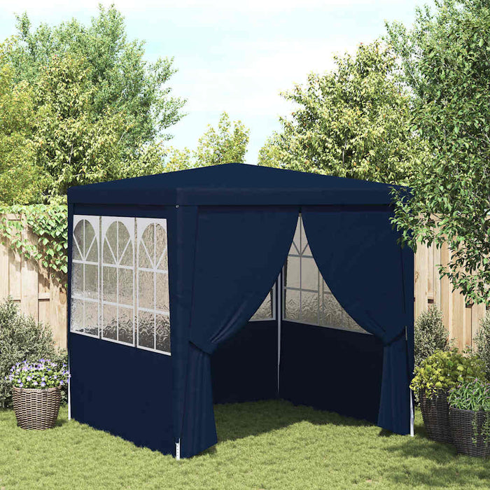 Cort petrecere cu pereți, albastru, 2,5 x 2,5 m, 90 g/m² - WALTI WALTI