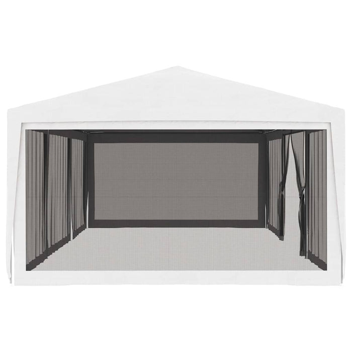 Cort de petrecere cu 4 pereți din plasă, alb, 4 x 9 m WALTI