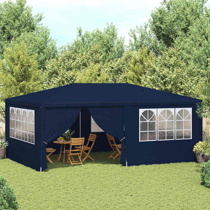 Cort de petrecere profesional cu pereți albastru 4x6 m 90 g/m² - WALTI WALTI