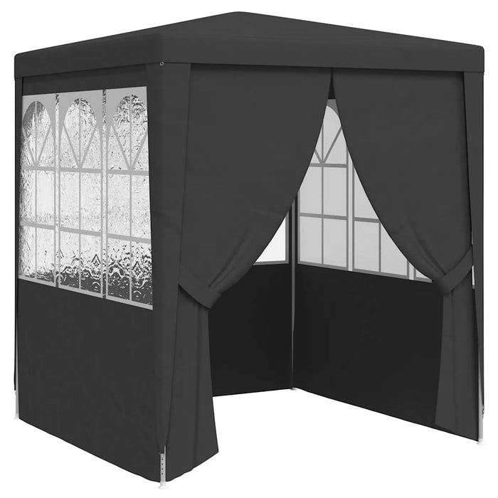 Cort de petrecere profesional cu pereți antracit 2x2 m 90 g/m² - WALTI WALTI