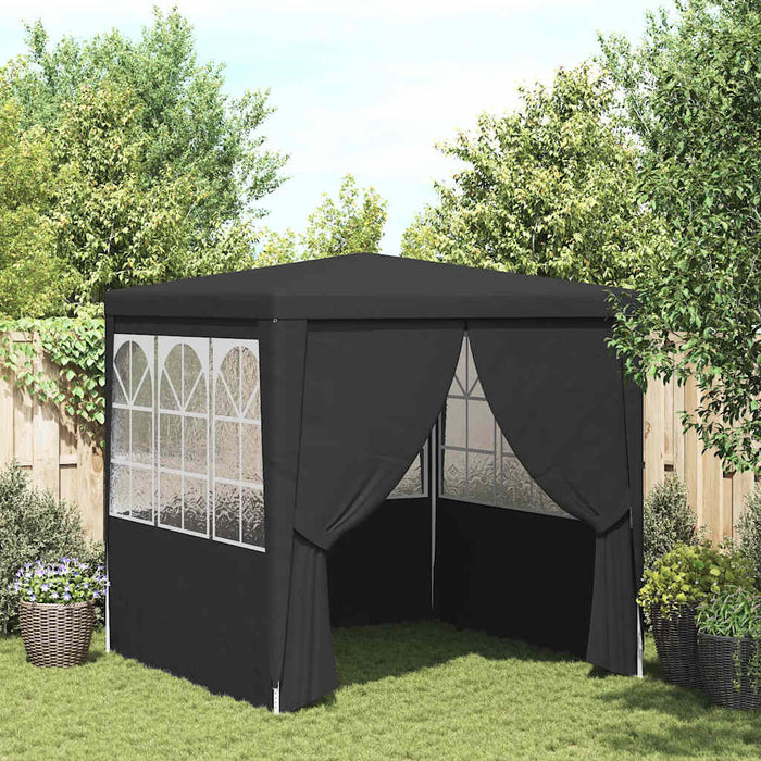 Cort de petrecere profesional cu pereți antracit 2x2 m 90 g/m² - WALTI WALTI