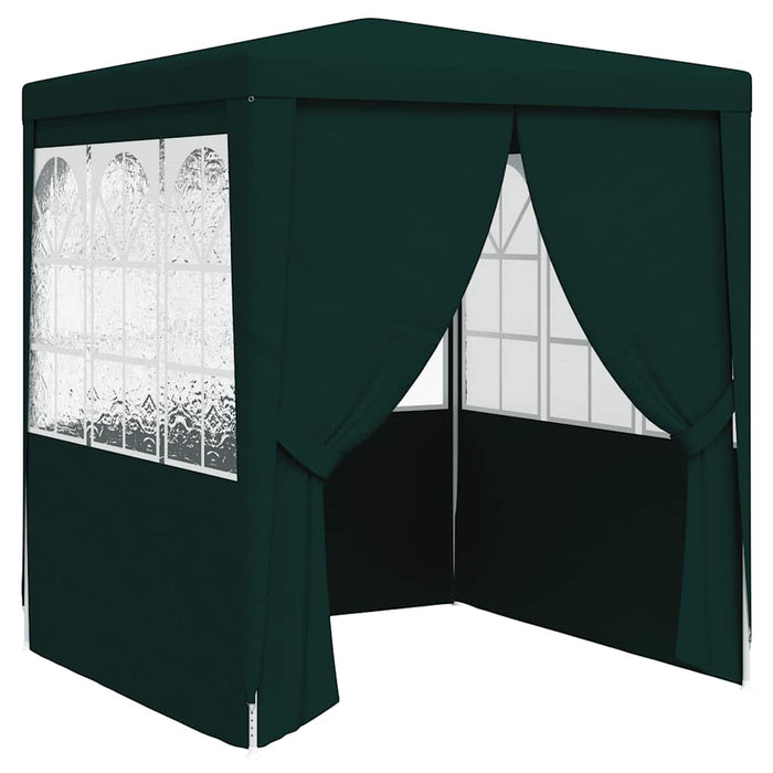 Cort de petrecere profesional cu pereți verde 2 x 2 m, 90 g/m² - WALTI WALTI