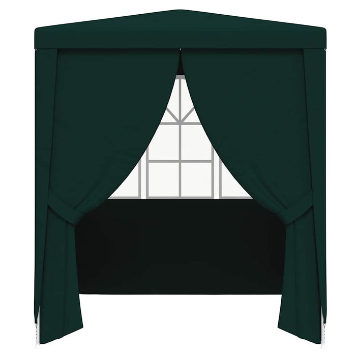 Cort de petrecere profesional cu pereți verde 2 x 2 m, 90 g/m² - WALTI WALTI