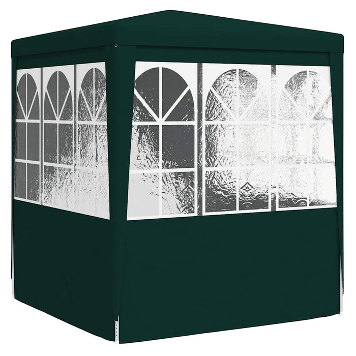 Cort de petrecere profesional cu pereți verde 2 x 2 m, 90 g/m² - WALTI WALTI