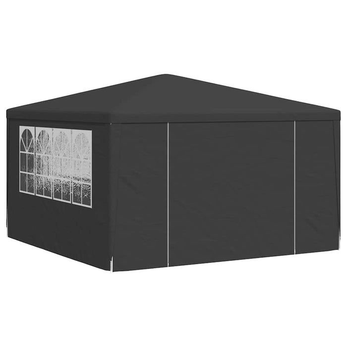 Cort petrecere profesional pereți laterali antracit 4x4m 90g/m² - WALTI WALTI