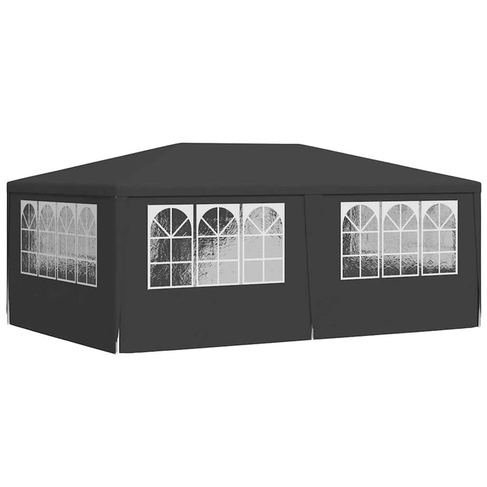 Cort petrecere profesional pereți laterali antracit 4x6m 90g/m² - WALTI WALTI