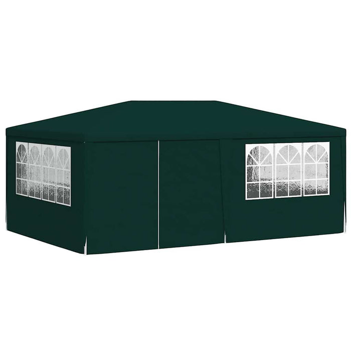 Cort de petrecere profesional cu pereți verde 4 x 6 m 90 g/m² - WALTI WALTI