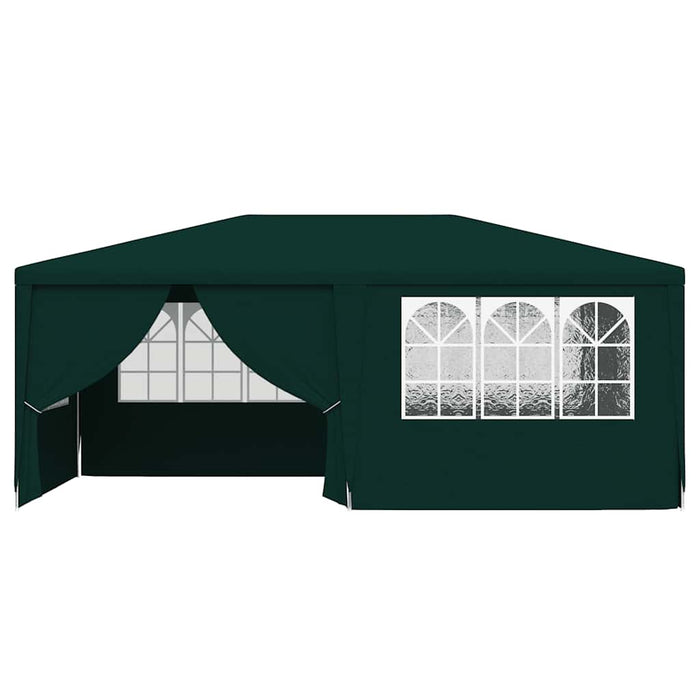 Cort de petrecere profesional cu pereți verde 4 x 6 m 90 g/m² - WALTI WALTI