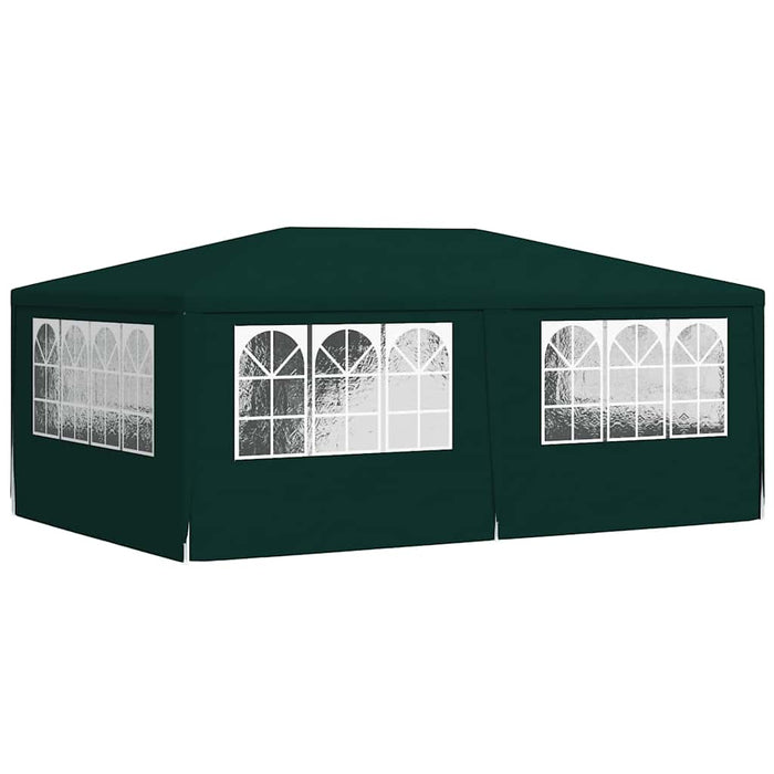 Cort de petrecere profesional cu pereți verde 4 x 6 m 90 g/m² - WALTI WALTI