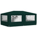 Cort de petrecere profesional cu pereți verde 4 x 6 m 90 g/m² - WALTI WALTI