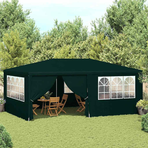 Cort de petrecere profesional cu pereți verde 4 x 6 m 90 g/m² - WALTI WALTI