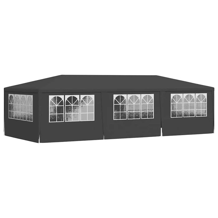Cort petrecere profesional pereți laterali antracit 4x9m 90g/m² - WALTI WALTI