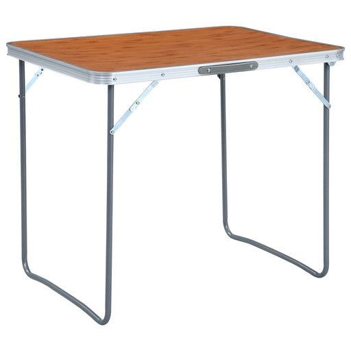 Masă de camping pliabilă cu cadru metalic, 80 x 60 cm - WALTI WALTI