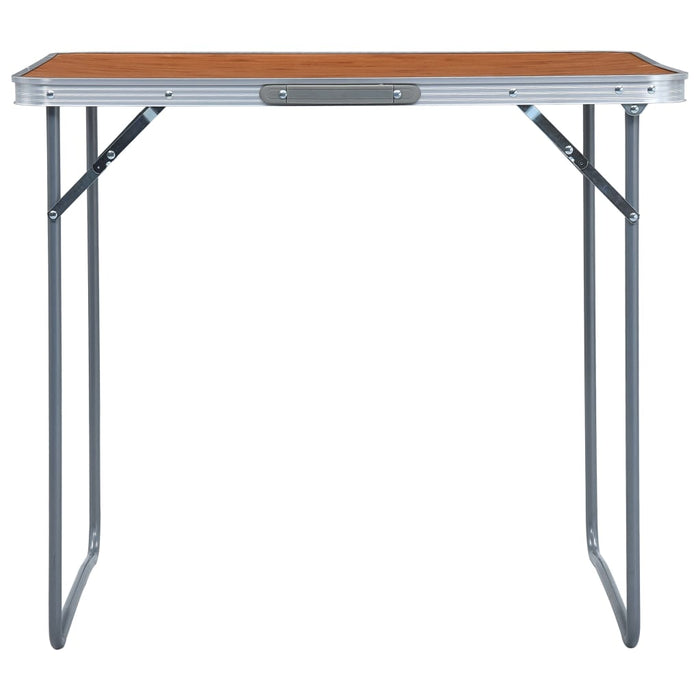 Masă de camping pliabilă cu cadru metalic, 80 x 60 cm - WALTI WALTI