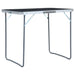 Masă de camping pliabilă cu cadru metalic, gri, 80 x 60 cm - WALTI WALTI