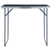 Masă de camping pliabilă cu cadru metalic, gri, 80 x 60 cm - WALTI WALTI