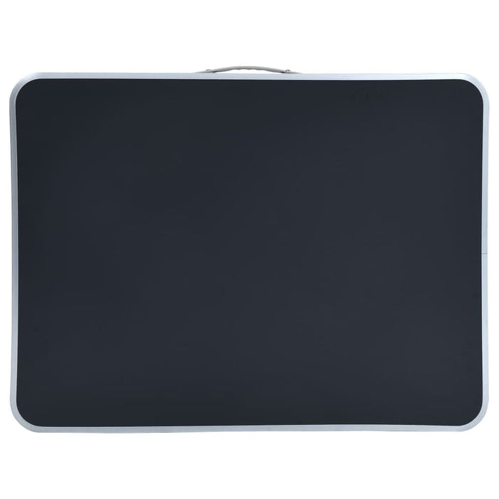 Masă de camping pliabilă cu cadru metalic, gri, 80 x 60 cm - WALTI WALTI