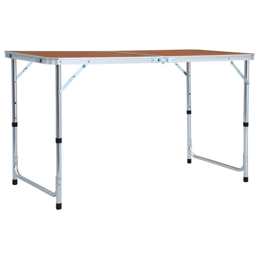 Masă de camping pliabilă, 120 x 60 cm, aluminiu - WALTI WALTI