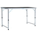 Masă de camping pliabilă, gri, 120 x 60 cm, aluminiu - WALTI WALTI