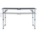 Masă de camping pliabilă, gri, 120 x 60 cm, aluminiu - WALTI WALTI