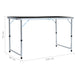 Masă de camping pliabilă, gri, 120 x 60 cm, aluminiu - WALTI WALTI
