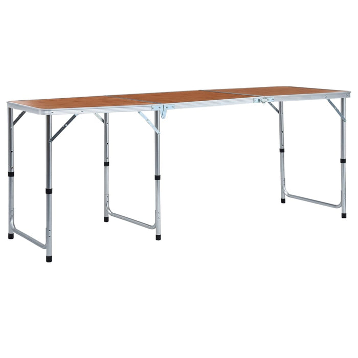 Masă de camping pliabilă, 180 x 60 cm, aluminiu - WALTI WALTI