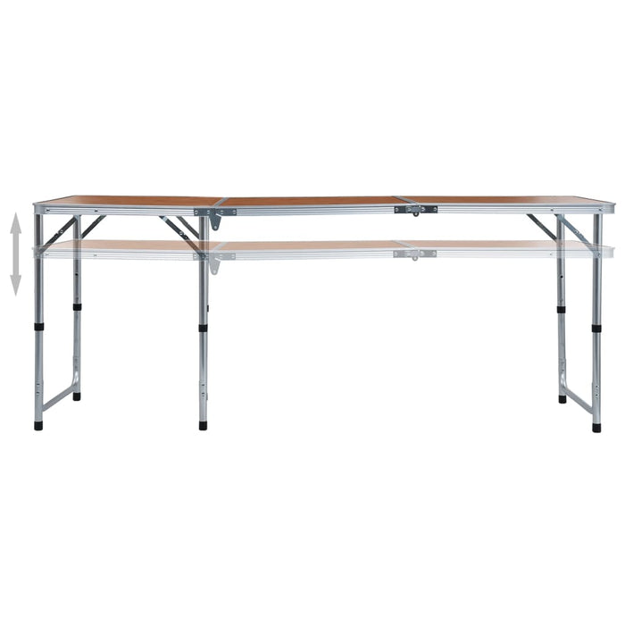 Masă de camping pliabilă, 180 x 60 cm, aluminiu - WALTI WALTI
