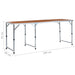 Masă de camping pliabilă, 180 x 60 cm, aluminiu - WALTI WALTI