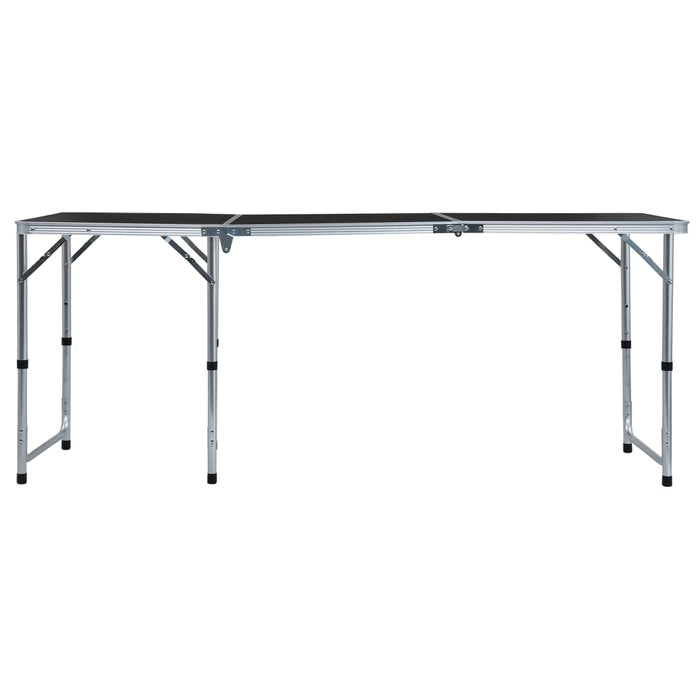 Masă de camping pliabilă, gri, 180 x 60 cm, aluminiu - WALTI WALTI