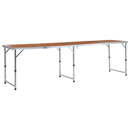 Masă de camping pliabilă, 240 x 60 cm, aluminiu - WALTI WALTI