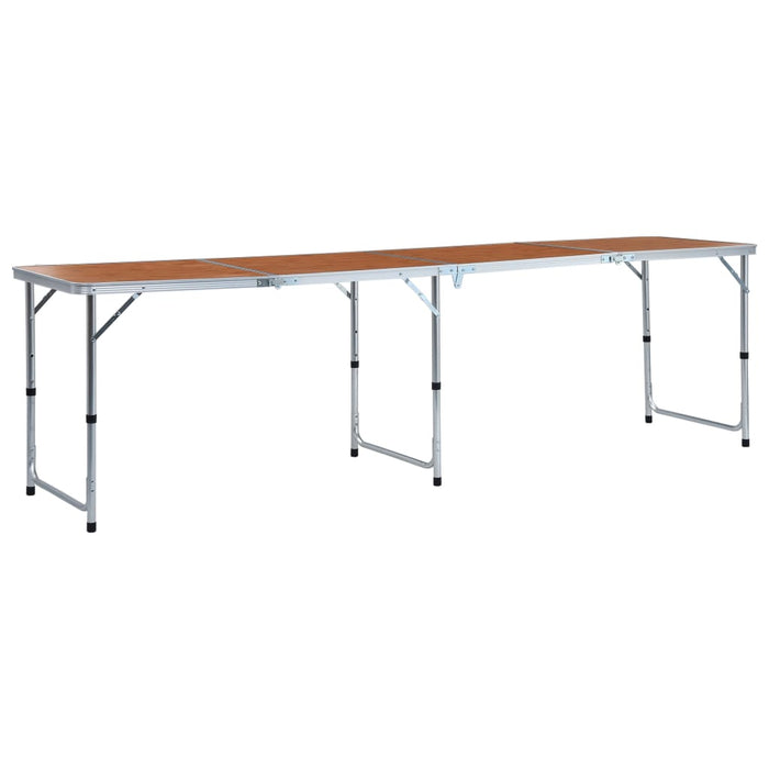 Masă de camping pliabilă, 240 x 60 cm, aluminiu - WALTI WALTI