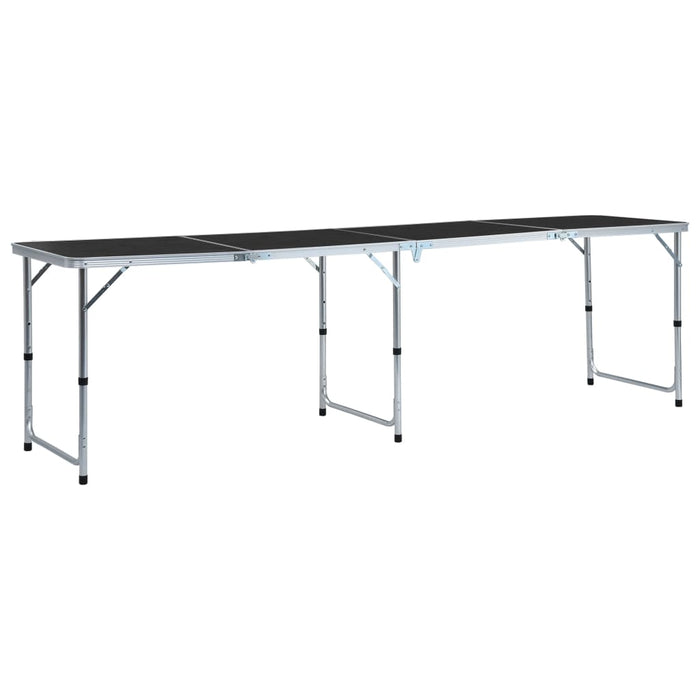 Masă de camping pliabilă, gri, 240 x 60 cm, aluminiu - WALTI WALTI