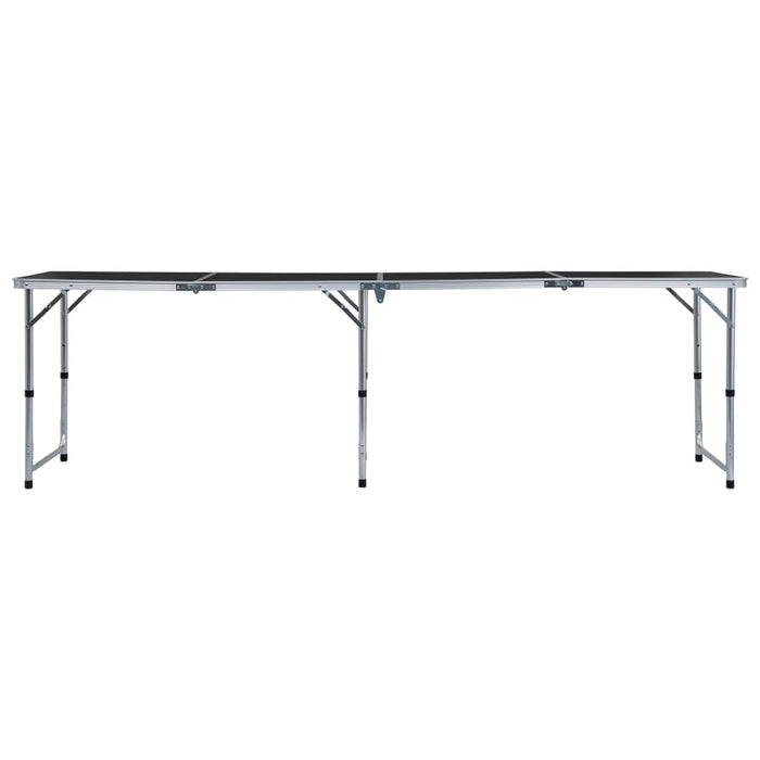 Masă de camping pliabilă, gri, 240 x 60 cm, aluminiu - WALTI WALTI