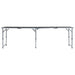 Masă de camping pliabilă, gri, 240 x 60 cm, aluminiu - WALTI WALTI