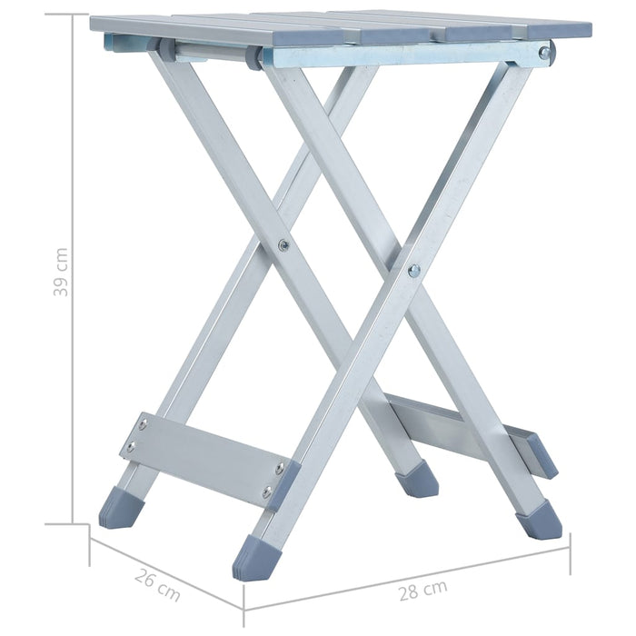 Taburet de camping, 28 x 26 x 39 cm, aluminiu - WALTI WALTI