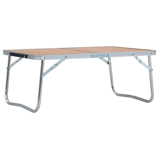 Masă de camping pliabilă, maro, 60 x 40 cm, aluminiu - WALTI WALTI