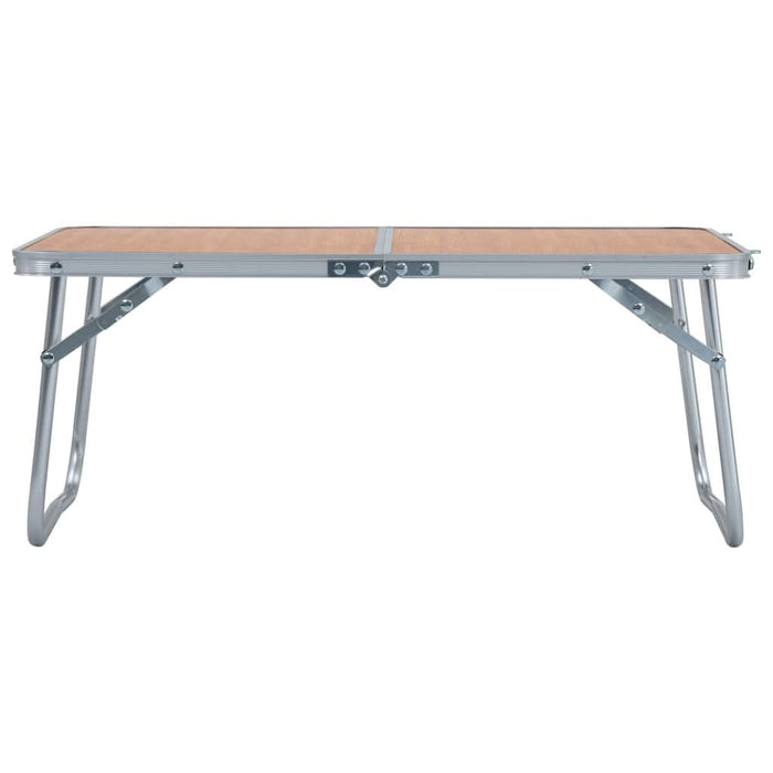 Masă de camping pliabilă, maro, 60 x 40 cm, aluminiu - WALTI WALTI