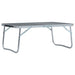 Masă de camping pliabilă, gri, 60 x 40 cm, aluminiu - WALTI WALTI