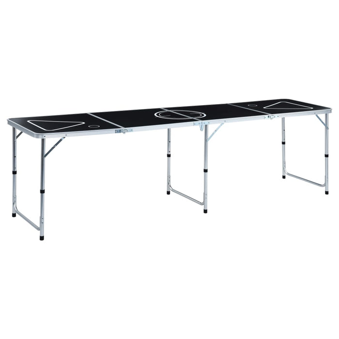 Masă de joc cu bere tip ping pong, pliabilă, negru, 240 cm - WALTI WALTI