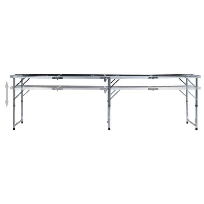 Masă de joc cu bere tip ping pong, pliabilă, negru, 240 cm - WALTI WALTI