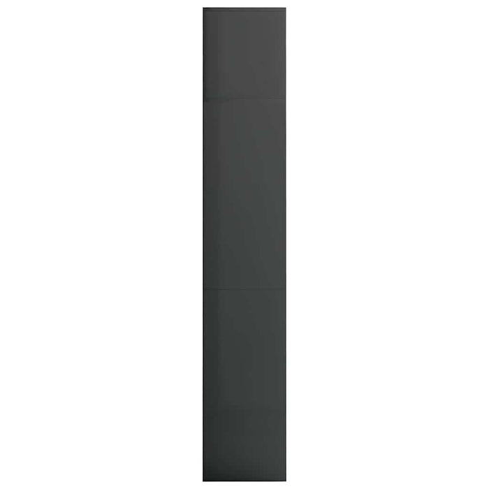 Set bibliotecă TV, 3 piese, gri extralucios, 180x30x180 cm WALTI
