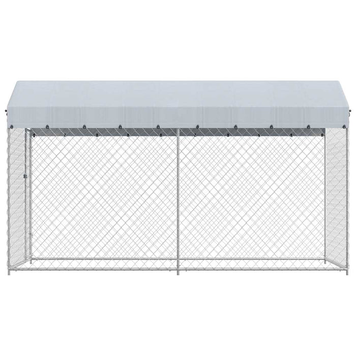 Padoc de exterior cu prelată pentru câini, 382x192x225 cm - WALTI WALTI