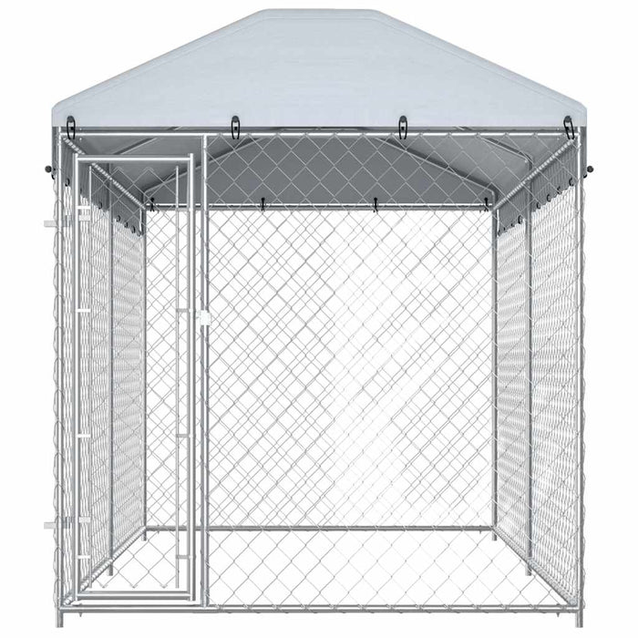 Padoc de exterior cu prelată pentru câini, 382x192x225 cm - WALTI WALTI