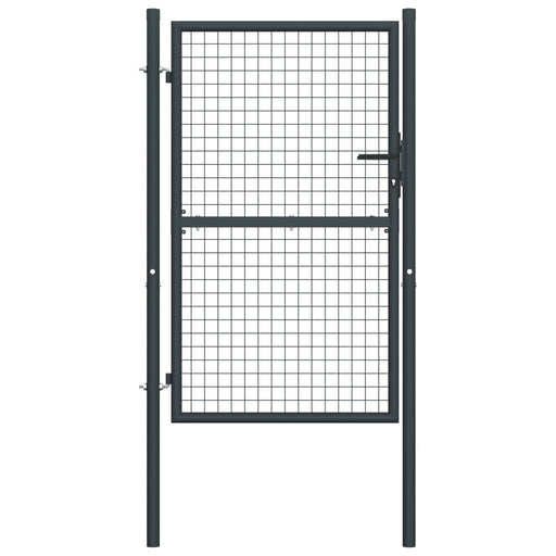 Poartă de grădină din plasă, gri, 100x250 cm, oțel galvanizat - WALTI WALTI