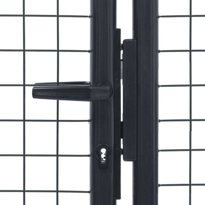 Poartă de grădină din plasă, gri, 400 x 150 cm, oțel galvanizat - WALTI WALTI