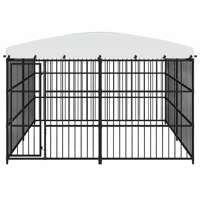 Padoc pentru câini de exterior, cu acoperiș, 300 x 300 x 210 cm - WALTI WALTI