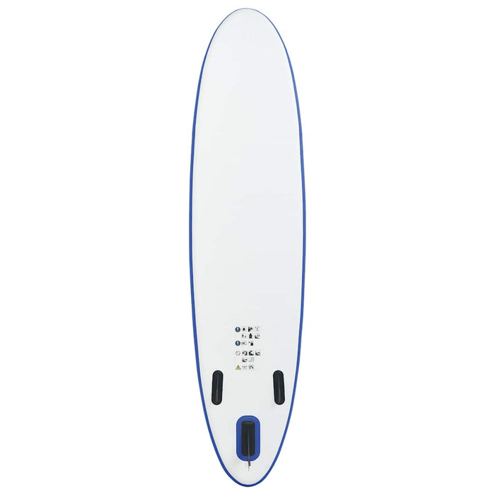 Set placă stand up paddle SUP surf gonflabilă, albastru și alb - WALTI WALTI